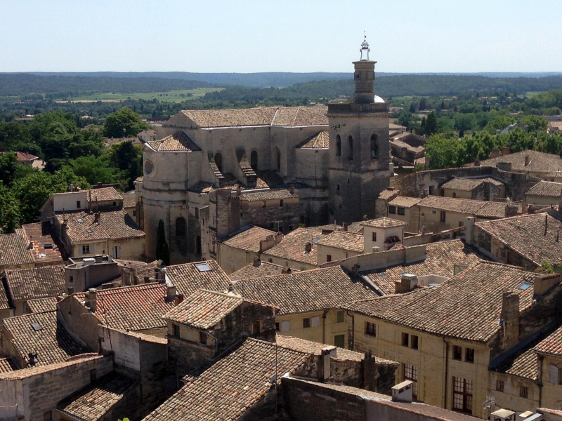 The charming mediaeval town of Uzès in the Gard